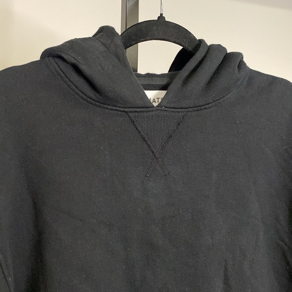 MATE the Label Organic Fleece Relaxed Hoodie In Jet Black - Picture 8 of 10